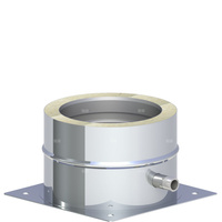 Płyta fundamentowa z odpływem skroplin w bok, montaż na cokole fi130mm