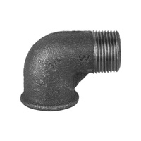 Kolano czarne nakrętno-wkrętne 92, typ A4, GW/GZ