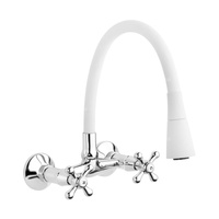 Bateria zlewozmywakowa Roma biała