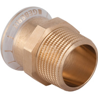 Złączka przejściowa GEBERIT Mapress Kupfer, Cu, 1/2'' x 15 mm (GZ x mufa zaprasowywana) z uszczelką