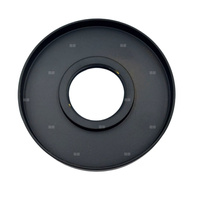 Rozeta wylewki do baterii podtynkowej, czarny