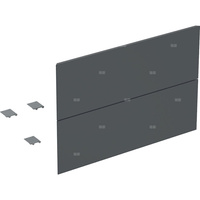 Zestaw frontów szuflad (2 szt.) do dolnej szafki pod umywalkę z dwoma szufladami GEBERIT ONE, kol. czarny matowy szer.750 mm