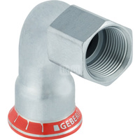 Kolano 90' GEBERIT Mapress C-Stahl przejściowe, stal (ocynk galwaniczny/elektrolityczny) (ocynk), 3/4'' x 28 mm (GW x mufa zaprasowywana), (głębokość: 35 mm) z uszczelką