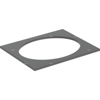 Blat pod umywalkę Geberit Selnova Square wpuszczaną w blat: B=59.1cm, Lava / Lakierowany matowy