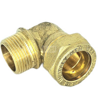 Kolano skręcane QIK Do rur miedzianych, mosiądz, 1/2'' x 15 mm (GZ x złącze skręcane)