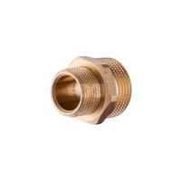 Nypel redukcyjny KFA Armatura, mosiądz, 3/8'' x 1/2'' (GZ)