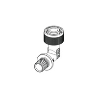 Szybkozłącze 90' TECE flex, brąz, 16 mm x 1/2'' (zz x pz)
