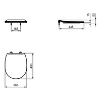CONNECT DESKA SEDESOWA ZWYKŁA THIN