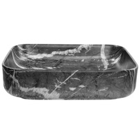 Umywalka nablatowa Florina grafit mat marmur