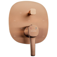 Zestaw podtynkowy z baterią podtynkową 2-funkcyjną Glamour miedź