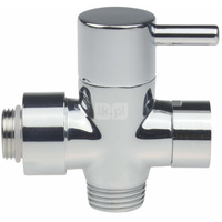 Przełącznik funkcji do deszczowni, 2-funkcyjny, mechaniczny, gwint zew. g1/2-g3/4 (nakrętka g3/8), gwint wew. g1/2