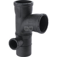 Narożny trójnik podwójny Geberit Silent-Pro 87.5' lewy d90/90/50