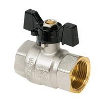 Zawór kulowy wodny typ ciężki Invena Gladiator Prov z pokrętłem motylkowym