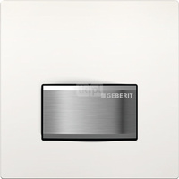 Pneumatyczny zawór spłukujący Geberit do pisuaru, ręczny, Typ 50, biały, prostokątny