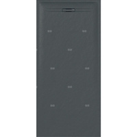 Brodzik prostokątny Geberit Sestra: 180x90x4cm, Grafit / Struktura łupka