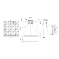 Brodzik prysznicowy kwadratowy Alvero 90x90 cm biały