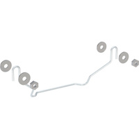 Elementy mocujące Geberit do półpostumentu umywalki, Kerafix: 30x11cm, 