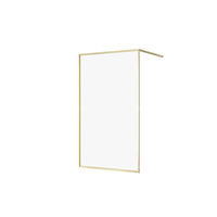 KABINA PRYSZNICOWA WALK-IN LARGA ZŁOTA MAT 120X200 SZKŁO TRANSPARENTNE