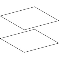 Zestaw mat antypoślizgowych Keramag do szafki pod umywalkę (2 szt.): Szerokość umywalki=130cm