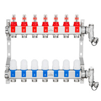 Rozdzielacz stalowy ogrzewania podłogowego Invena Prov 