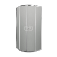 Półokrągła kabina prysznicowa Vitoria szkło grafit