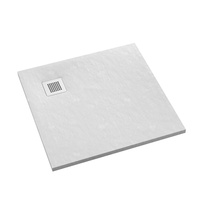 Brodzik kompozytowy Stabilsound Plus® Kalait White Stone 100x100x3,5 cm, kwadratowy
