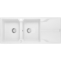 Zlew. andante alabaster granit 2k z/o 1160x500x224, 3,5" + osprzęt space-saver