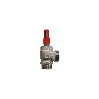 Zawór przelewowy HERZ 4004 (figura skośna) mosiądz (niklowany) PN10 GW DN 15 x DN 15
