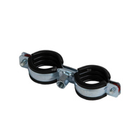 QIK Zestaw - Uchwyt classic podwójny fi 32-35mm 1" M8/M10 (śruba dwugwintowa M8x80, kołek nylonowy)