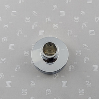 Uchwyt rury z rozetą do deszczowni MOZA, LOGO CHROM