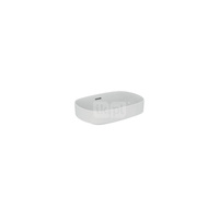 LINDA-X Umywalka OVAL 55 B/O Z/P GLS WHT