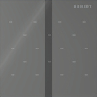 Elektroniczny zawór spłukujący Geberit do pisuaru, zasilanie bateryjne, Typ 40, szkło lava, prostokątny