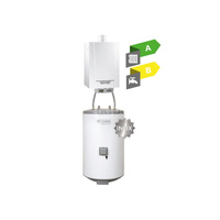 Pakiet - Kocioł gazowy jednofunkcyjny DE DIETRICH MCR3 Evo 24T kondensacyjny wiszący 6.1 - 24.8 kW + RegulatorSMART TC + Zasobnik c.w.uAQUAvie100