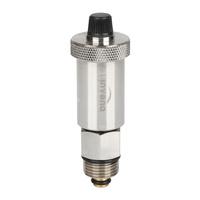 Odpowietrznik automatyczny chromowany do C.O. z mosiężnym zaworem stopowym INVENA