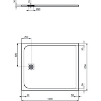 ULTRAFLAT S BRODZIK 120X100 PURE WH