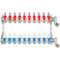 Rozdzielacz stalowy ogrzewania podłogowego Invena Prov 