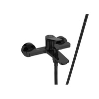 Bateria wannowa z zestawem natryskowym Alonia czarny połysk