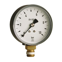 Manometr z rurką Bourdona AFRISO RF standardowy 0/16 bar G1/4B radialne fi 50 mm, kl. 1.6%