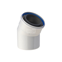 Kolano 30st. fi100/150mm białe