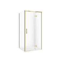 SET C274 KABINA LARGA PRAWA ZŁOTA MAT 90X90X195+TAKO BIAŁY 90X4 WIR