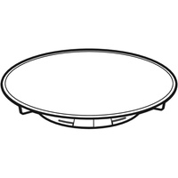 Pokrywa odpływu Geberit Split d90, do syfonu brodzikowego, wysokość zasyfonowania 30 / 50 mm: Płyta przykrywająca: chromowana na wysoki połysk, Pierścień ozdobny: chrom matowy