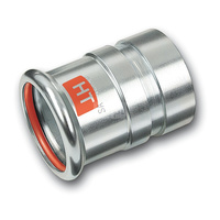 Nypel SANHA Therm Industry, stal (Cynk/nikiel), 42 mm x 48,3 mm (zw x GW)