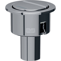 Przycisk Geberit do zaworu spustowego typ 240, spłukiwanie dwudzielne: Chrom błyszczący