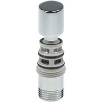 Przełącznik funkcji do bateria wannowej, chrom 2-funkcyjny, ciśnieniowy z blokadą, z zaworem zwrotnym