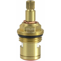 Głowica ceramiczna 90 stopni, z mosiądzu, do bateria dwupokrętłowych, 20 klinów, woda ciepła