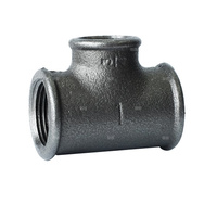 Trójnik redukcyjny czarny 6/4''x1''x6/4'' B1 STRONG_S