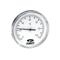 Bimetaliczny termometr z tuleją zanurzeniową G3/8 TB-40 30 0-80  st.C G3/8B /NK+G+VE