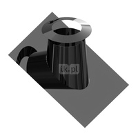 Przejście przez dach 36-45st. z płaszczem ołowianym i kołnierzem RAL9011MB fi200mm 