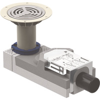 Odpływ podłogowy Geberit do prysznica do okładzin podłogowych z winylu (PVC), do wysokości jastrychu przy wpuście 114–215 mm: d=50mm