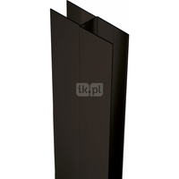 Profil poszerzający nero z elementami montażowymi, wys. 200 cm